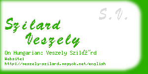 szilard veszely business card